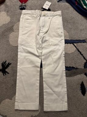 Crewcuts Boys' Cream-White Cotton Chino Pants